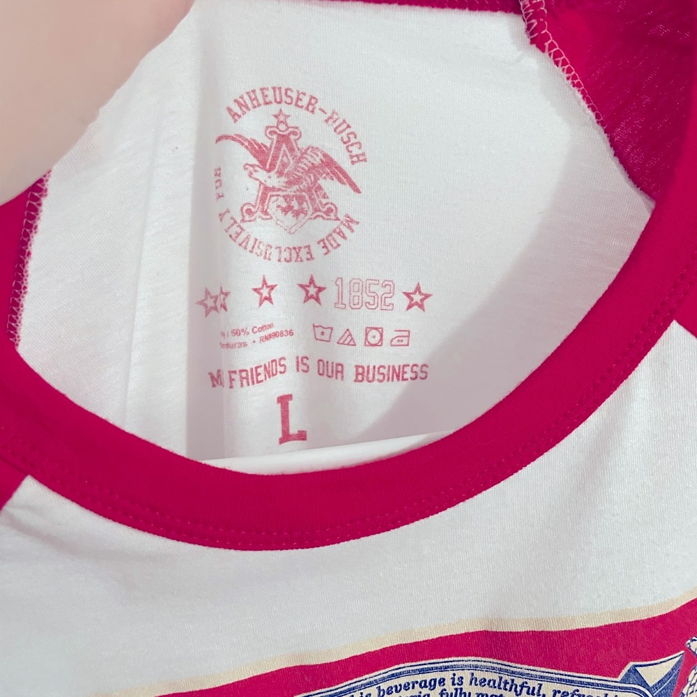 Authentic Budweiser Raglan - Picture 2 of 4
